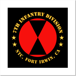 7th Infantry Division - NTC Fort Irwin CA Posters and Art